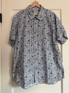 Bridge & Burn Men’s Short Sleeve Button-Up Shirt | XXL